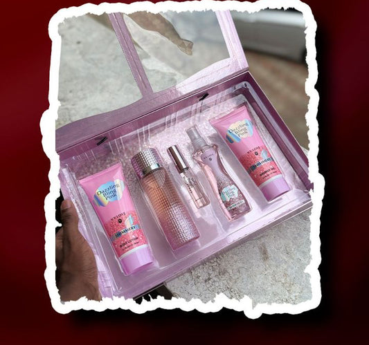 vv love perfume set pink