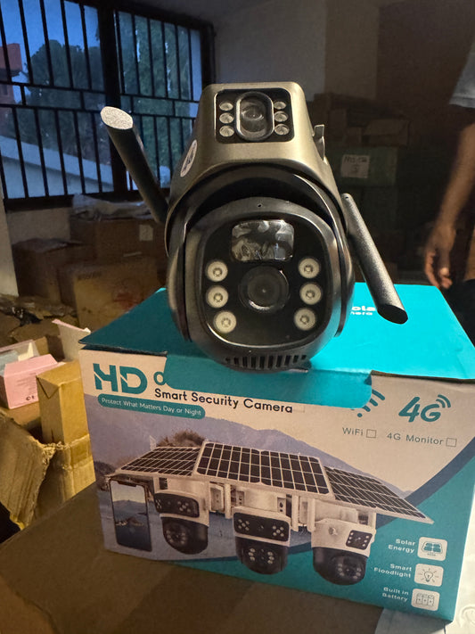 Smart security camera with solar