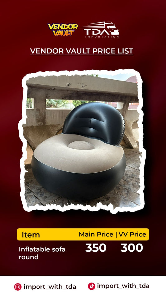 Inflatable sofa round