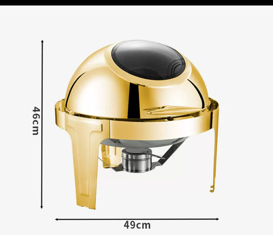 Gold chafing dish