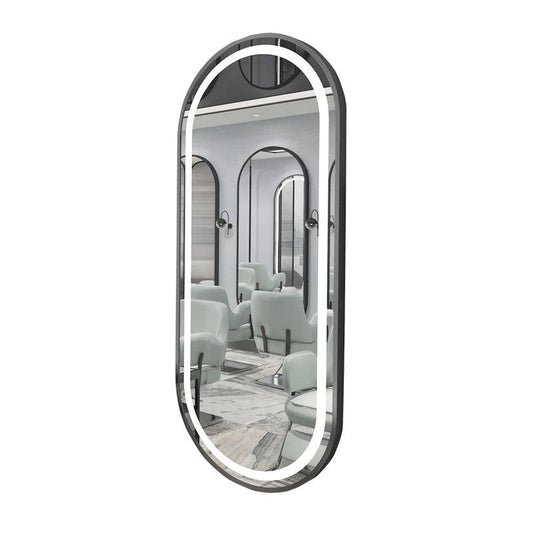Black saloon mirror