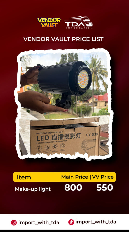 Make up light with stand