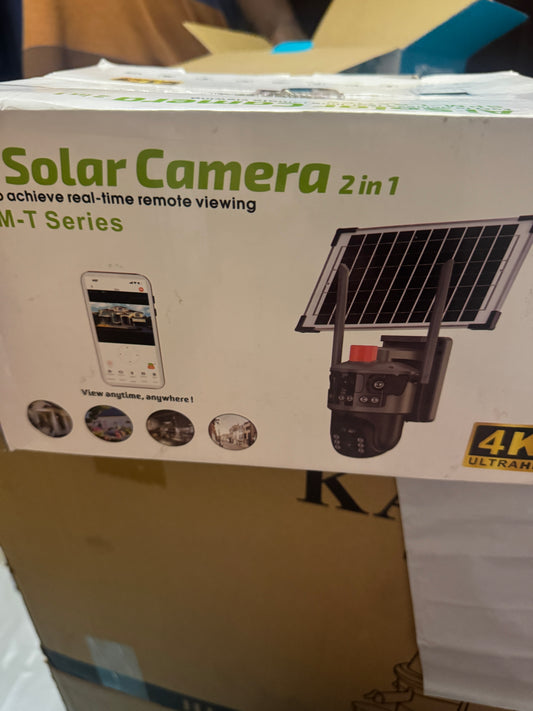 Smart security camera with solar